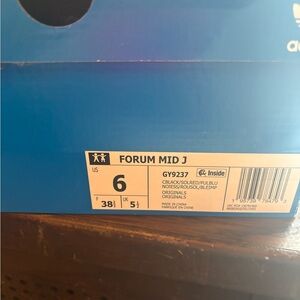 Adidas Forum Mid J Sneakers - Bold Blue